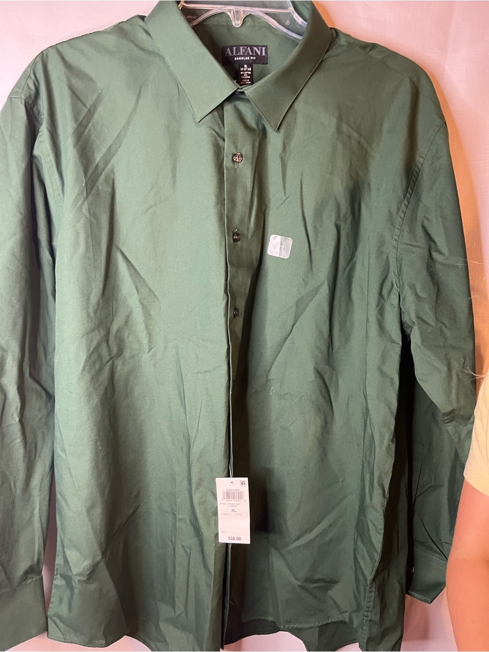 Alfani Men's Forest Green Button-Up Shirt Jacket